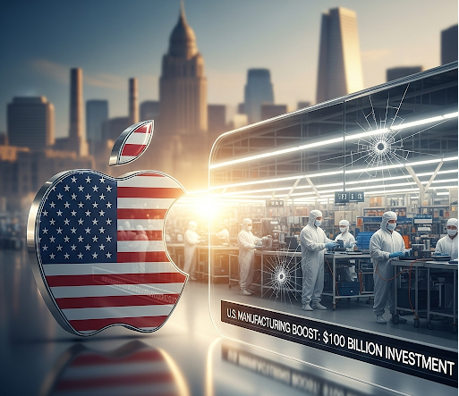 Apple Pledges $100 Billion Boost to U.S. Manufacturing Amid Tariff Risks