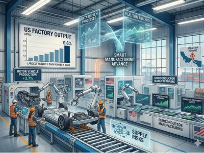AI Spending, Auto Production Fuel U.S. Manufacturing Rise