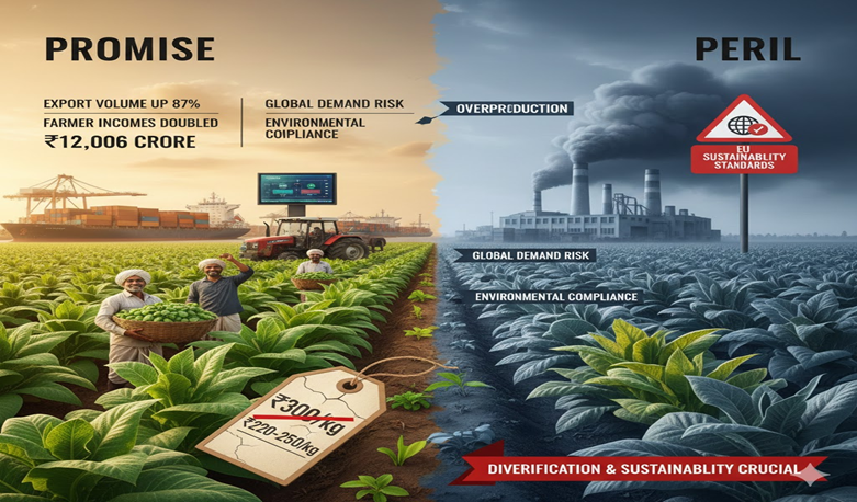 India’s Tobacco Export Boom: Promise and Peril for Farmers